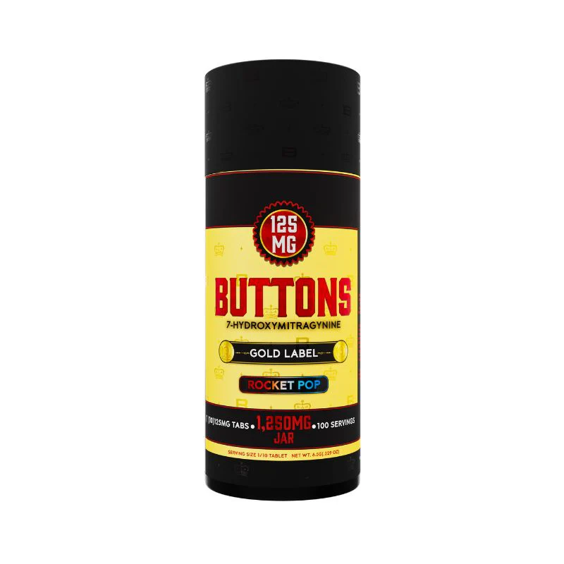 BUTTONS GOLD LABEL 7-HYDROXYMITRAGYNINE TABLETS 10CT 125MG PER TABLET - Image 4