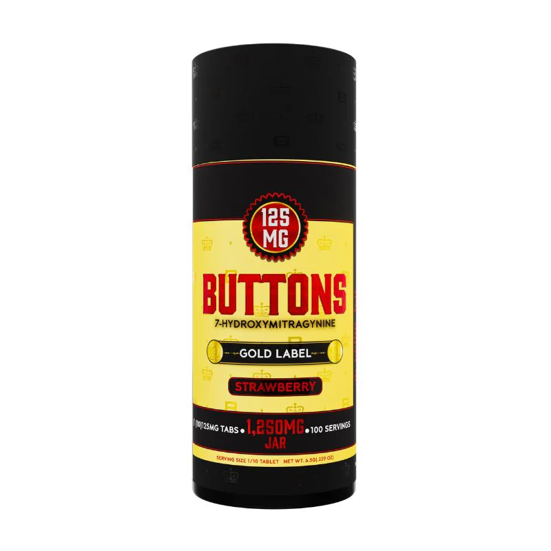 BUTTONS GOLD LABEL 7-HYDROXYMITRAGYNINE TABLETS 10CT 125MG PER TABLET - Image 5